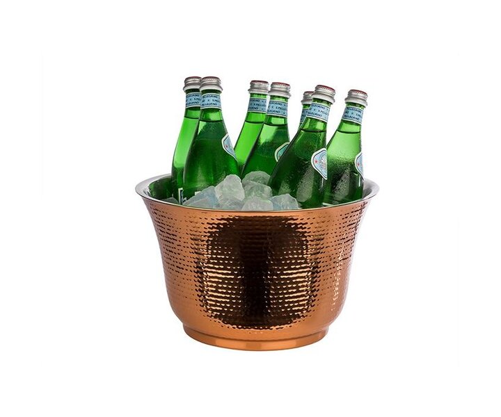 M&T Bottle cooler double walled hammered copper