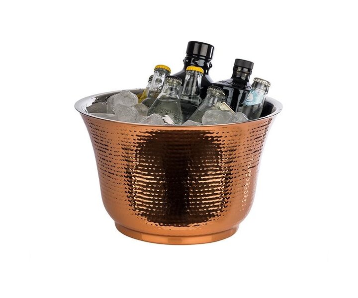 M&T Bottle cooler double walled hammered copper