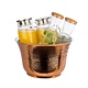 M & T  Bottle cooler double walled hammered copper