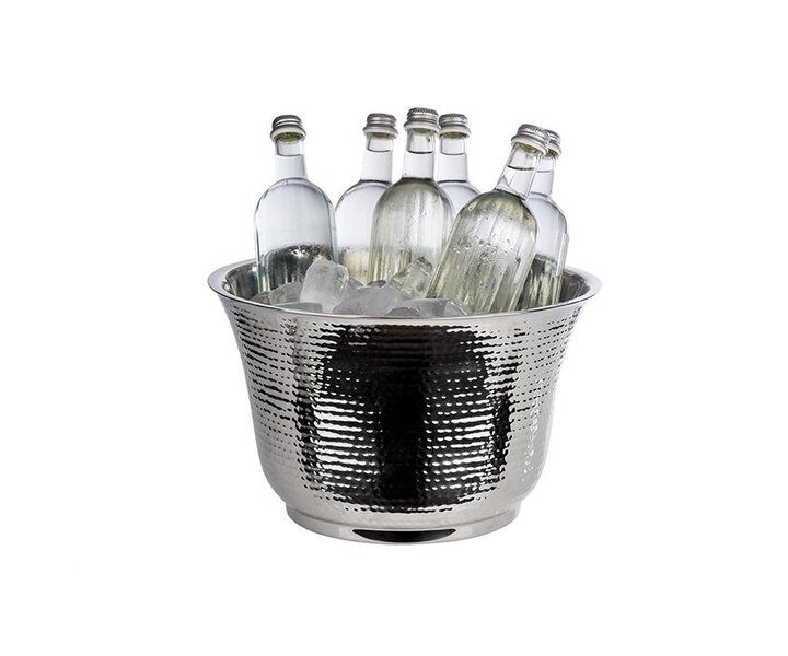 M&T Flessenkoeler dubbelwandig gehamerd roestvrijstaal