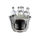 M & T  Bottle cooler double walled hammered stainless steel