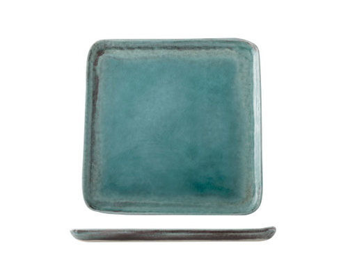 M & T  Assiette plate carrée21,5 x 21,5 cm Isabeau
