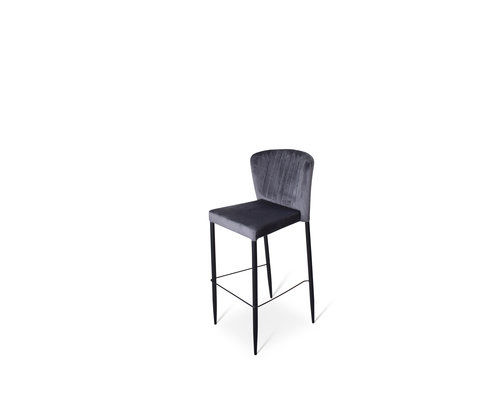 M & T  Bar stool dark grey  " Phoenix "