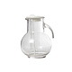 M&T Carafe 2 litres avec couvercle plastique blanche " Manhattan "