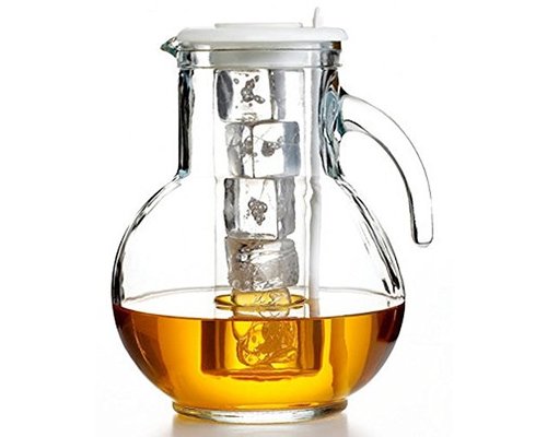 M&T Carafe 2 litres avec couvercle plastique blanche " Manhattan "