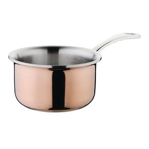 M & T  Mini saucepan  Ø 9 cm copper / stainless steel