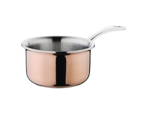 M & T  Mini casserole  - saucière  Ø 9 cm cuivre / inoxydable