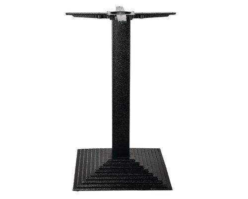 M&T Table 70 x 70 cm " EFFET BOIS VIEILLI " pied en fonte inclus