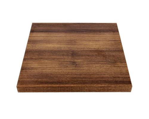 M & T  Tafel 70 x 70 cm  " Rustiek eik " inclusief gietijzeren voet