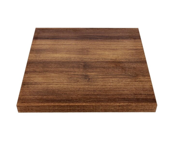 M&T Table 70 x 70 cm " Rustic oak " cast iron foot included