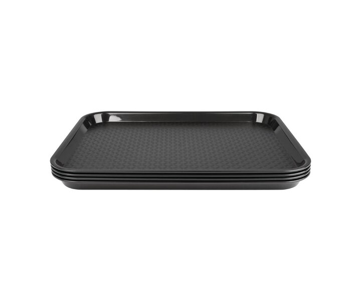 OLYMPIA DIENBLADEN  Plateau fast food noir 41,5 x 30,5 cm