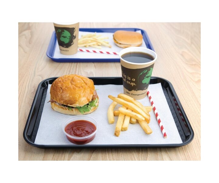OLYMPIA DIENBLADEN  Tray fast food black 41,5 x 30,5 cm
