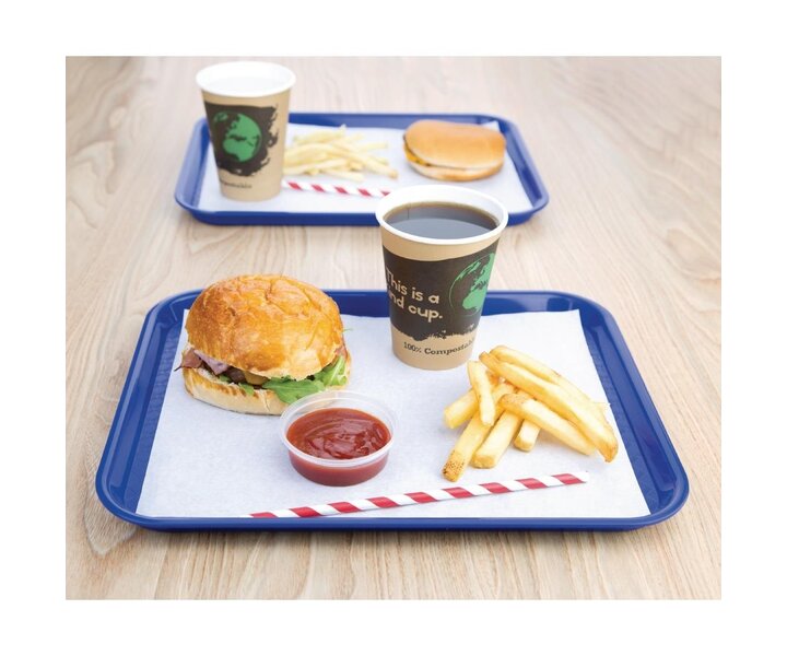 OLYMPIA DIENBLADEN  Plateau fast food bleu 45 x 35 cm