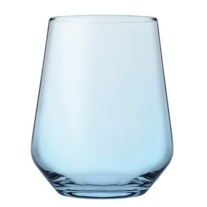 M & T  Water -tonic -cocktail - whisky glass 43,5 cl blue  " Ibiza "