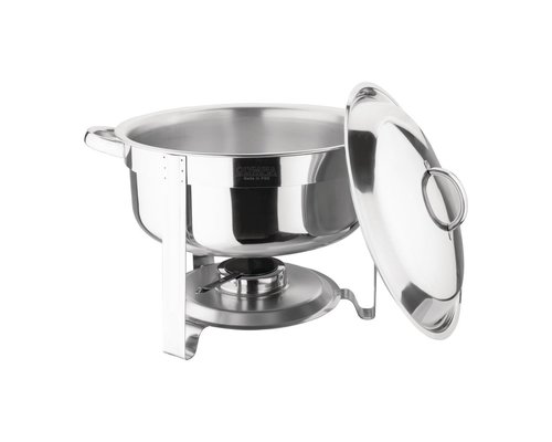 M&T Ronde chafing dish met deksel. Inhoud :  7,5 liter