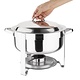 M&T Ronde chafing dish met deksel. Inhoud :  7,5 liter