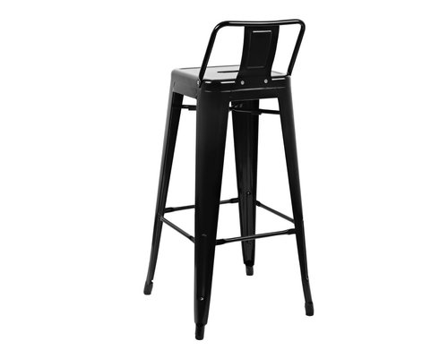 M & T  High stool bistro black metal . Seat height :  77 cm