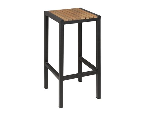M&T Tabouret haut de bistro métal noir modèle haut :  75 cm " Le Zoute "