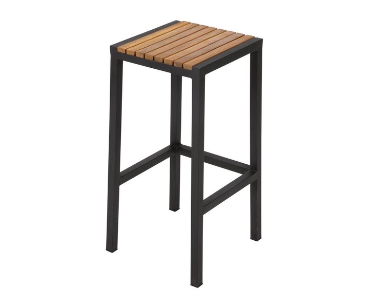 M&T Tabouret haut de bistro métal noir modèle haut :  75 cm " Le Zoute "