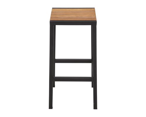 M & T  High stool black metal . Seat height :  75 cm  " Le Zoute "