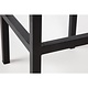 M & T  High stool black metal . Seat height :  75 cm  " Le Zoute "