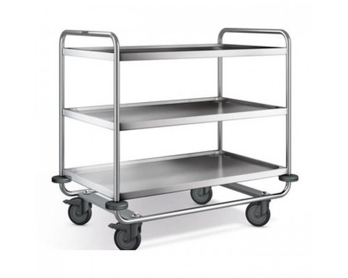 B-PRO ( BLANCO )  Trolley reinforced model with three trays