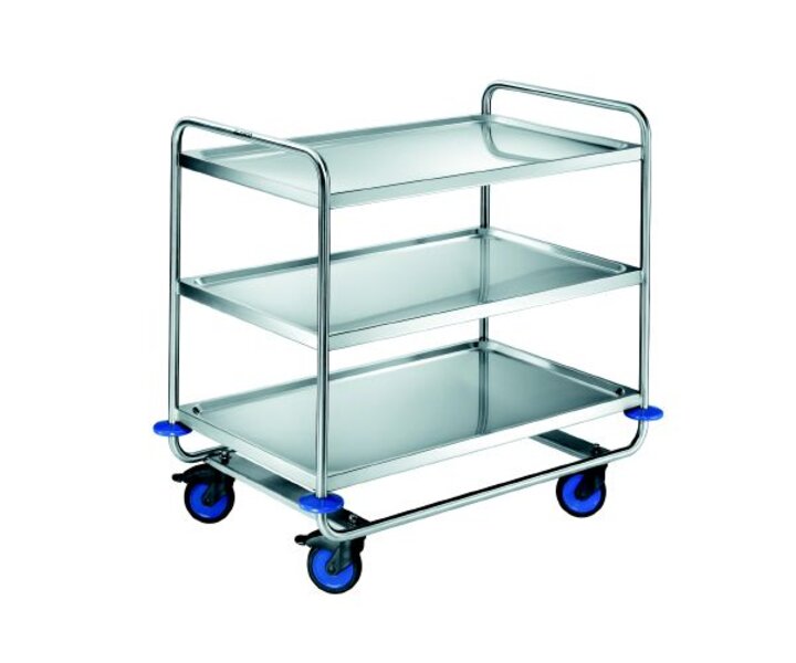 B-PRO ( BLANCO )  Trolley reinforced model with three trays