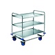 B-PRO ( BLANCO )  Trolley reinforced model with three trays