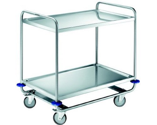 B-PRO ( BLANCO )  Trolley reinforced model with two trays