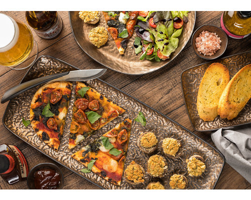 M&T Assiette rectangulaire 30 x 15 cm " Midas "