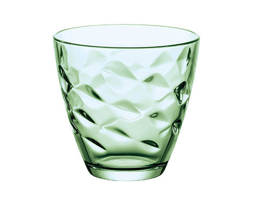 BORMIOLI ROCCO  Water & frisdrank glas 25 cl  " Flora " groen