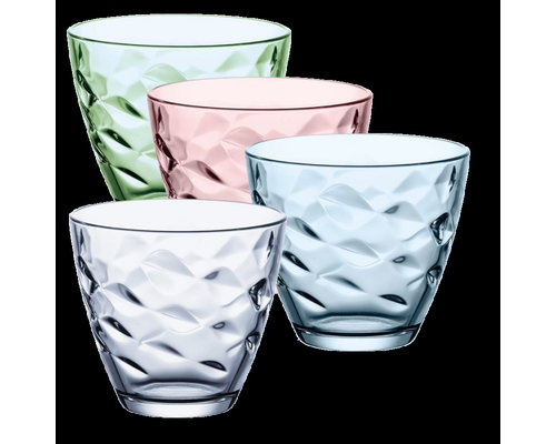 BORMIOLI ROCCO  Water & frisdrank glas 25 cl  " Flora " groen