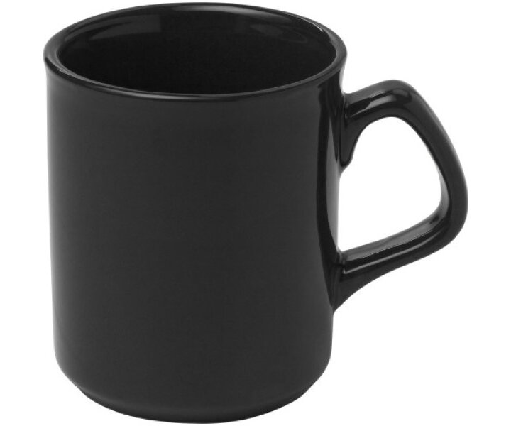 M&T Mug porcelaine noir 25 cl pour servir du café ou un thé