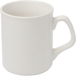 M & T  Mug porcelaine blanche 25 cl pour servir du café ou un thé