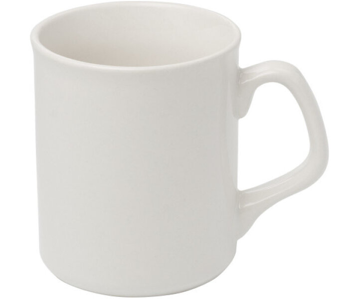 M&T Mug white porcelain 25 cl for serving coffee or tea