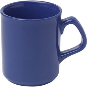 M & T  Mug porcelaine bleu 25 cl pour servir du café ou un thé