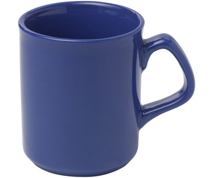 M&T Mug blue porcelain 25 cl for serving coffee or tea