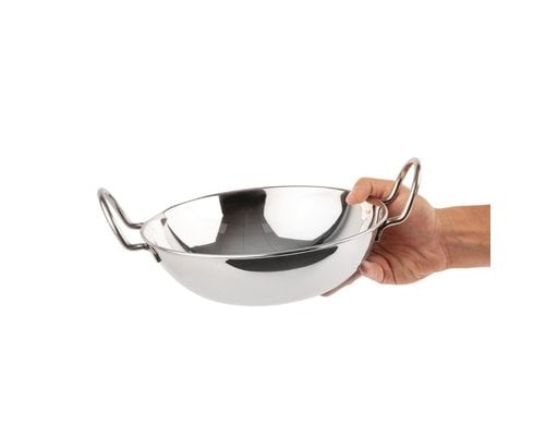 M&T Karahi balti plat rond Ø 23 cm avec fond plat