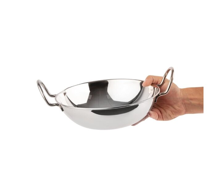 M&T Karahi balti schotel Ø 23 cm met platte bodem