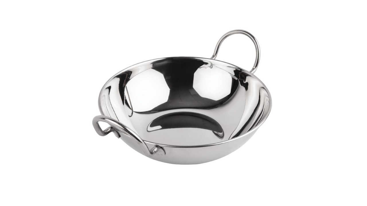 Stainless Steel Balti Dish, for Hotel/Restaurant