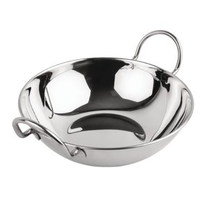 M&T Karahi balti schotel Ø 16 cm met platte bodem