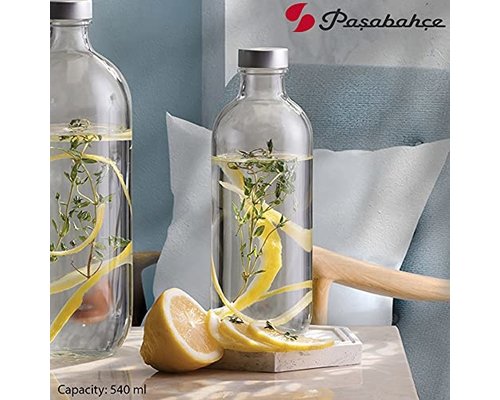 M&T Fles gemaakt van herbruikbaar glas inhoud 50 cl met schroefdop