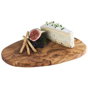 M & T  Serving board 25,5 x 16,5 x h1,5 cm oiled olive wood