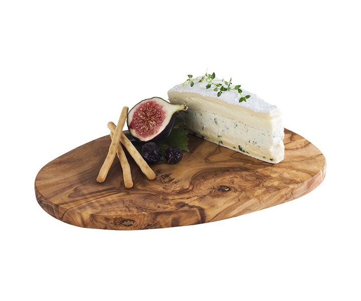 M&T Serving board 25,5 x 16,5 x h1,5 cm oiled olive wood