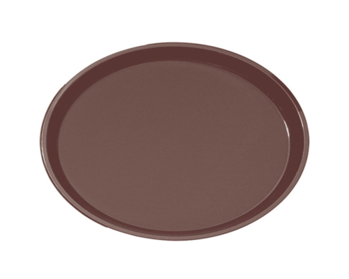 M&T Oval non-slip tray XL 63 x 52 x h 3 cm dark brown