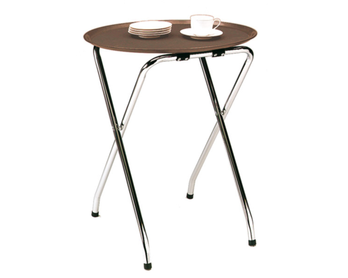 M&T Plateau ovale XL anti- dérapant 63 x 52 x h 3 cm marron foncé