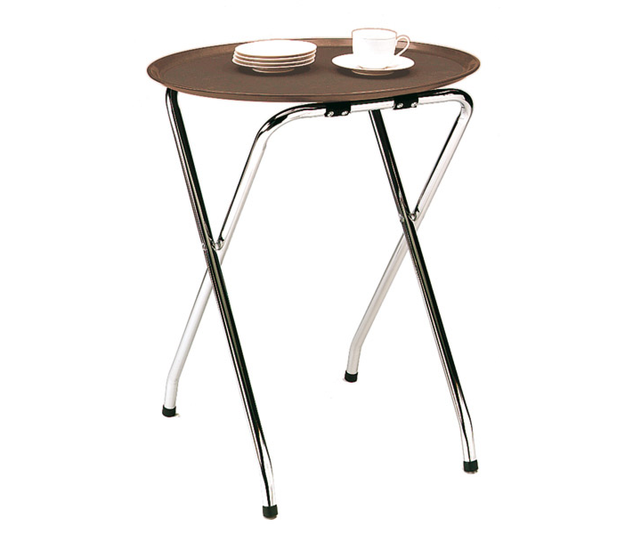 M&T Plateau ovale XL anti- dérapant 63 x 52 x h 3 cm marron foncé