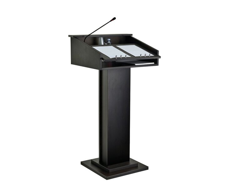 M&T Lecturer black wood  with one microphone