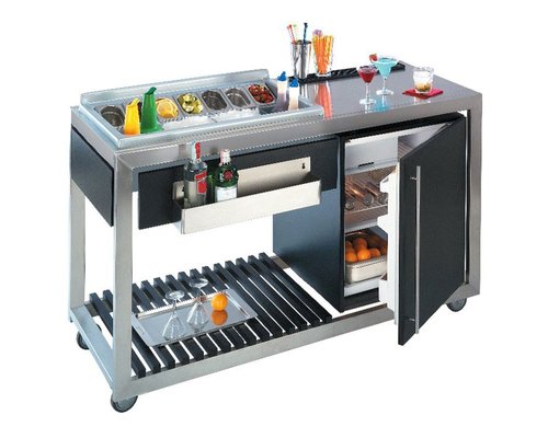 M & T  Mobiele cocktail bar met ingebouwde koelkast 60 liter