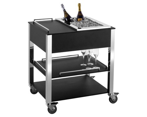 M & T  Bar trolley with wine - & champagne cooler